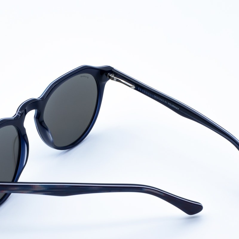 Óculos de sol edição limitada Glitch White Blue Mirror yourway