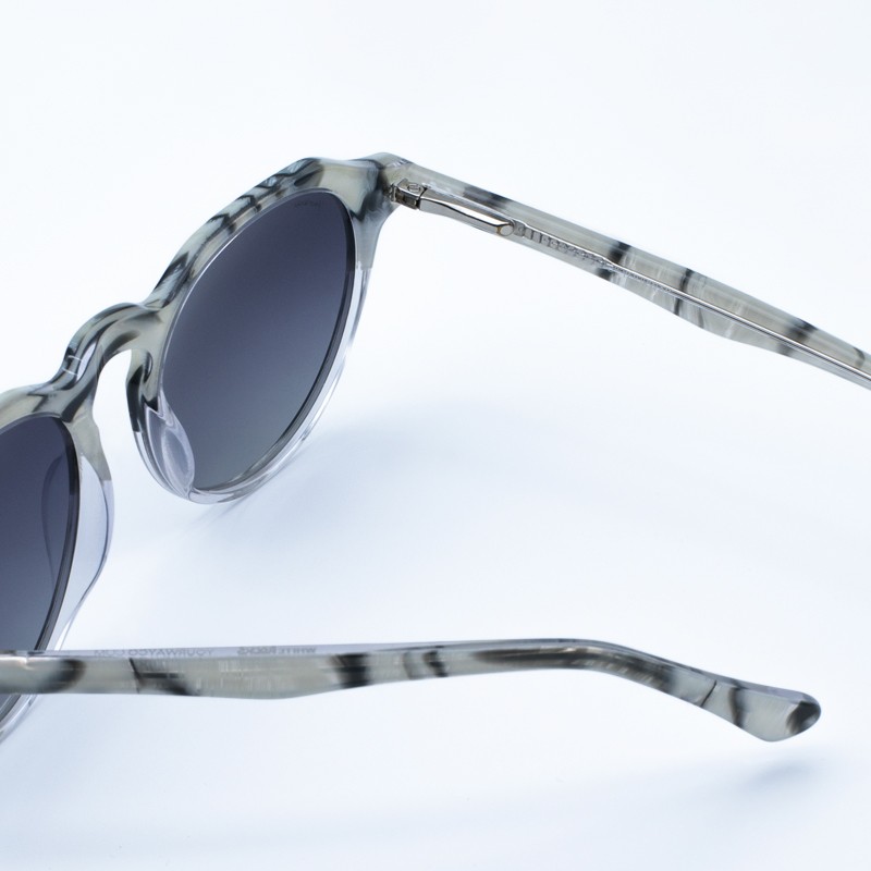 Lunettes de soleil en marbre White Rocks Black Molten