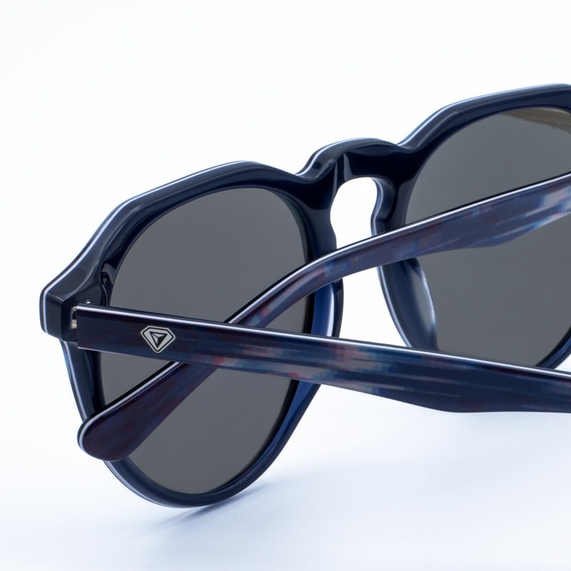 Óculos de sol edição limitada Glitch White Blue Mirror yourway