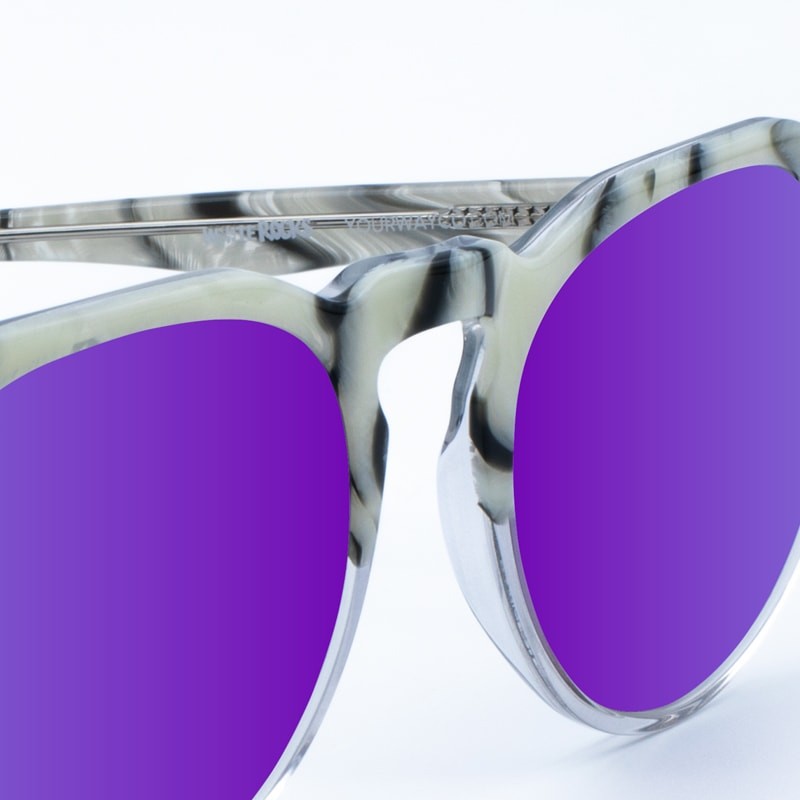 Gafas de sol mármol White Rocks Black Purple yourway